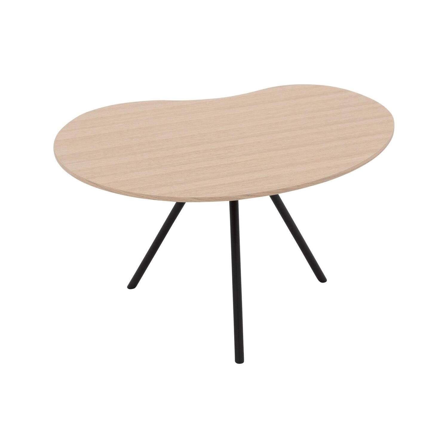 Goossens Salontafel Saya in Eiken gelakt roomwit