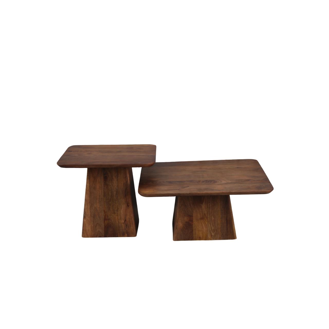 Salontafel Nice set van 2 bruin