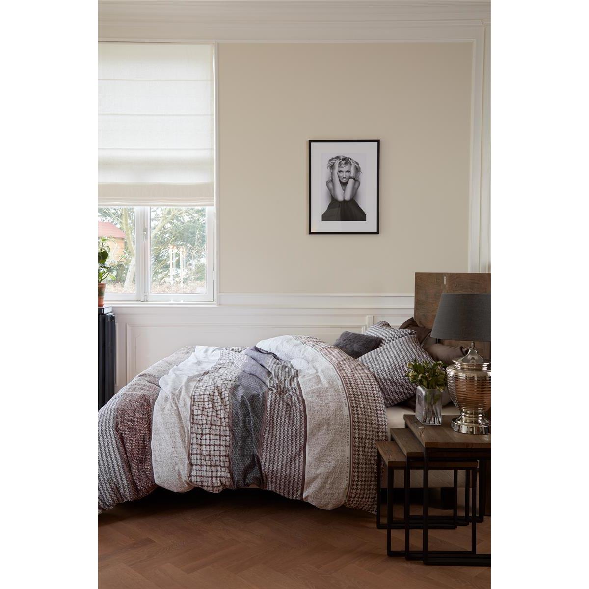 Riviera Maison Tailor  dekbedovertrek - 200x200|220 - Antraciet