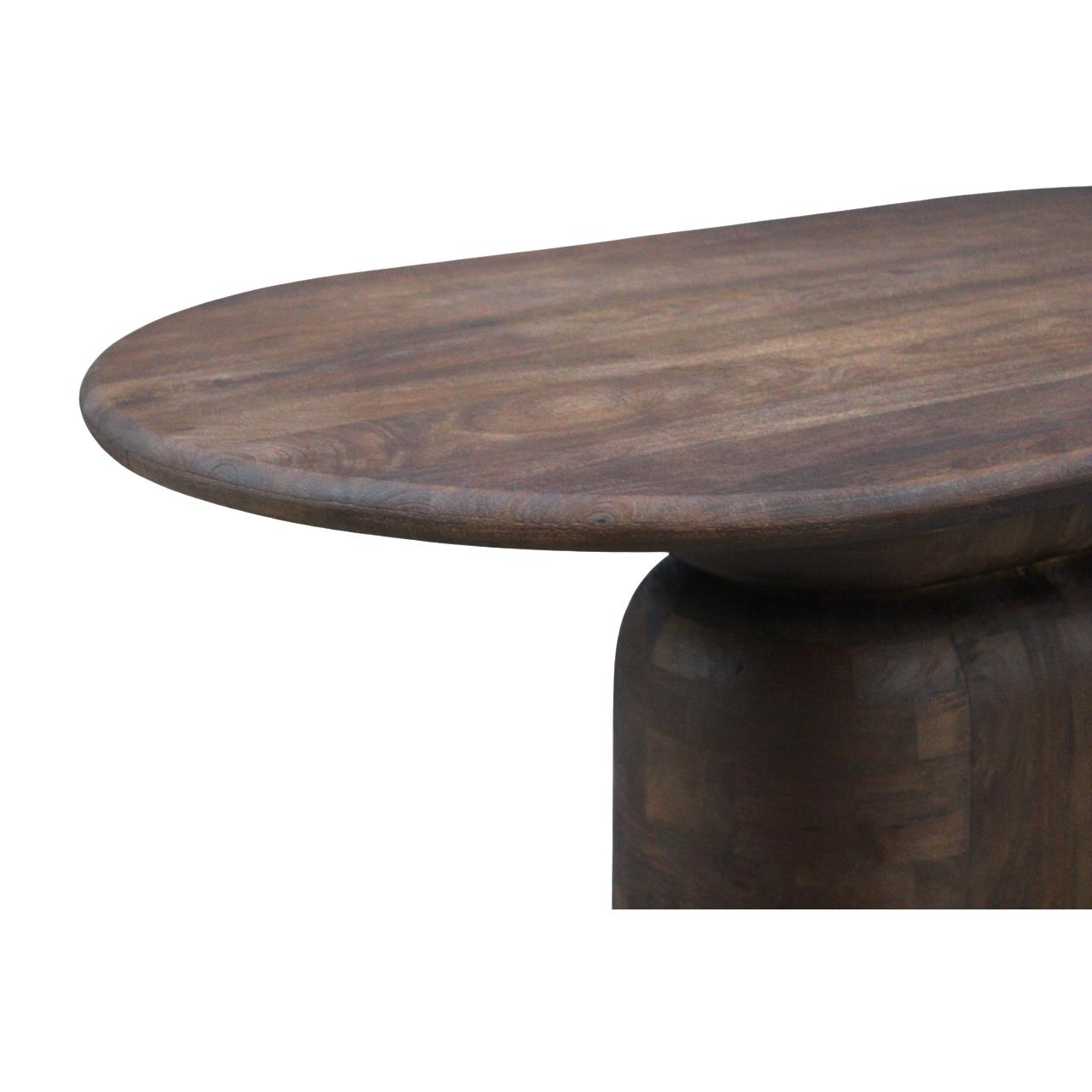 Eettafel Lissabon ovaal kolompoot 200cm