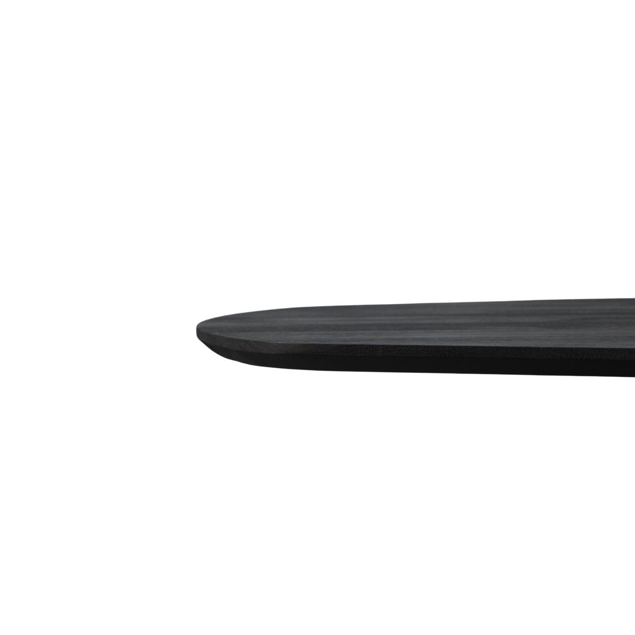 Eettafel Berlijn deens ovaal zwart 240cm