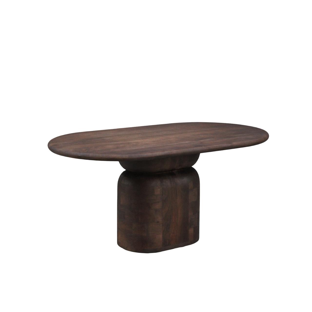 Eettafel Lissabon ovaal kolompoot 160cm