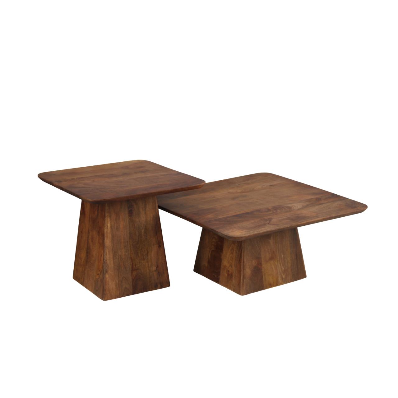 Salontafel Nice set van 2 bruin