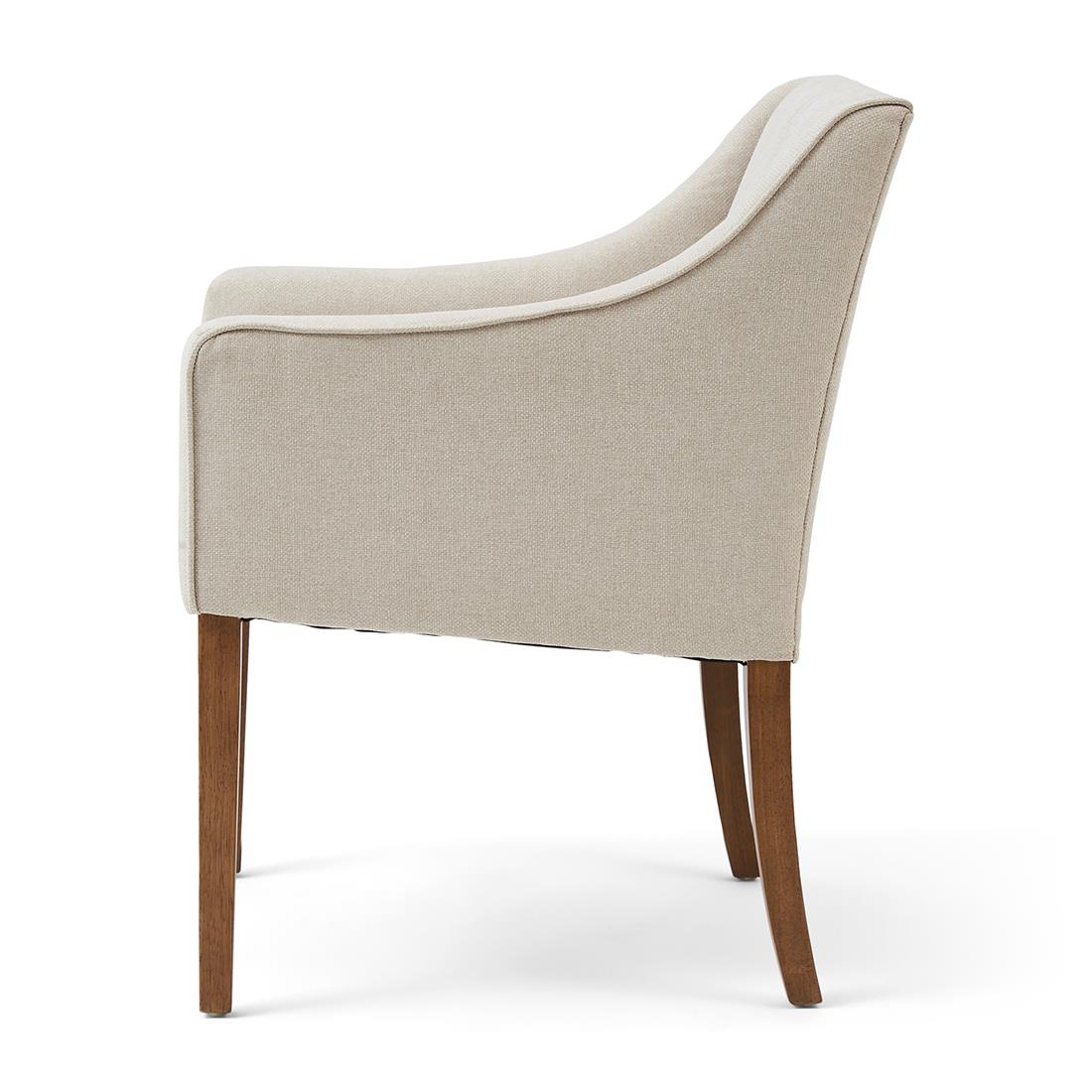 Rivièra Maison - Eetstoel F30 - Flanders Flax, Polyester en Rubberwood, 61x56x86 cm