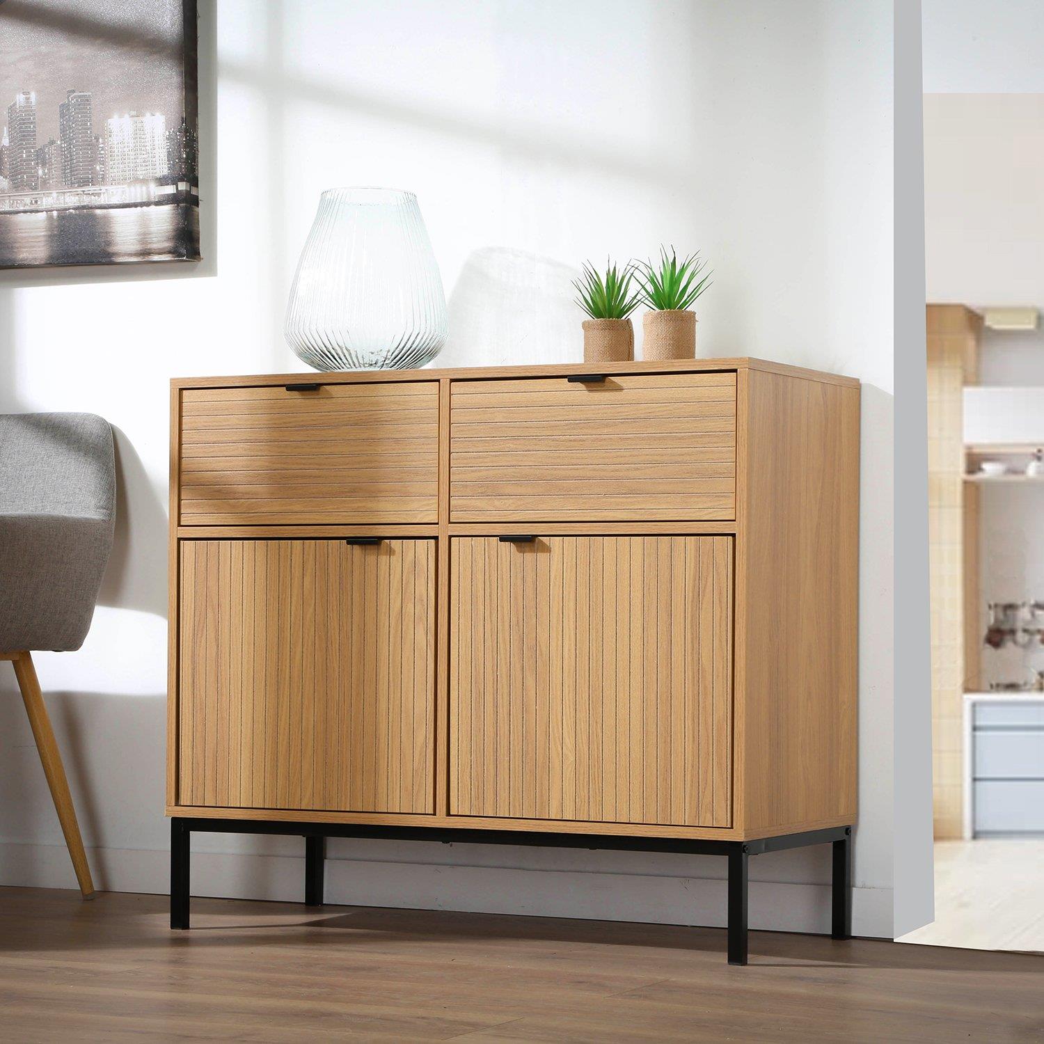 Calicosy - Opberkast Tara - 90 cm - houten effect