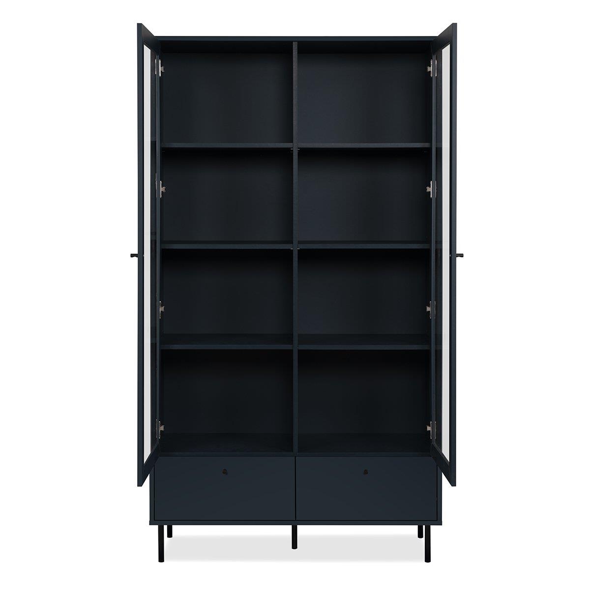 Calicosy - Vitrinekast Bogota - 100 cm - Marineblauw
