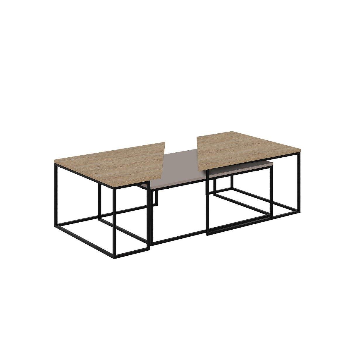 Calicosy - Salontafel TITAN- 110|96 cm - Grijs