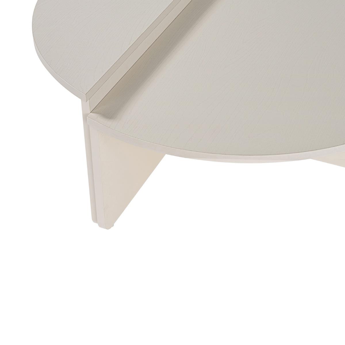 Calicosy - Salontafel ORION - 90 cm - Wit