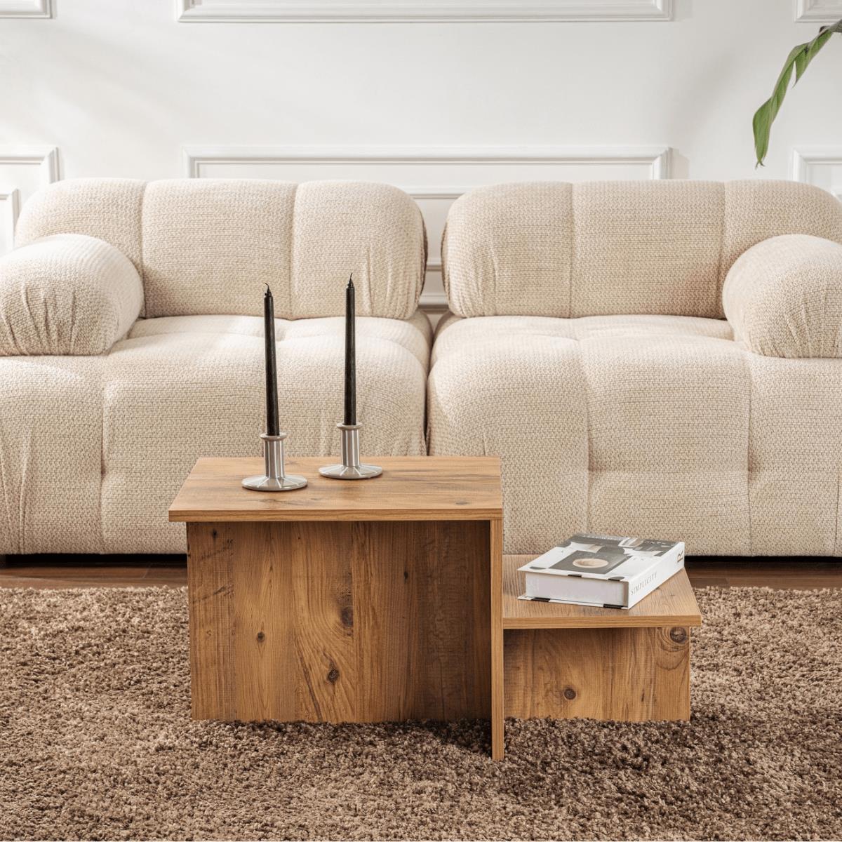 Calicosy - Salontafel Harmony - 90 cm - Houtlook