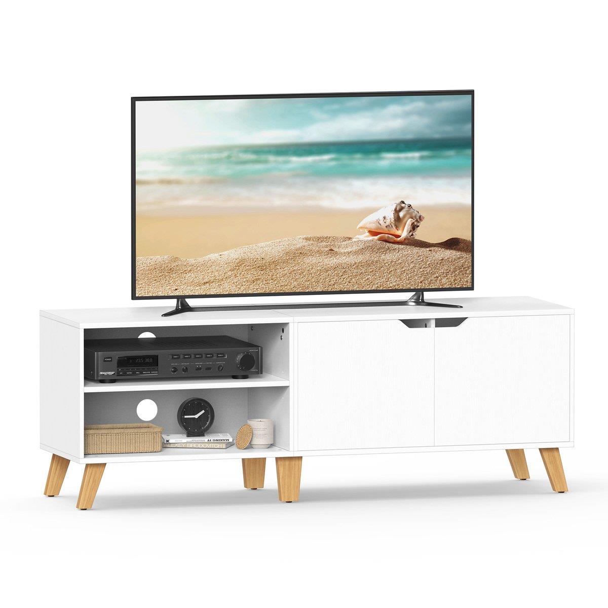 Calicosy - TV-Meubel met 2 deuren - 140 cm - Wit
