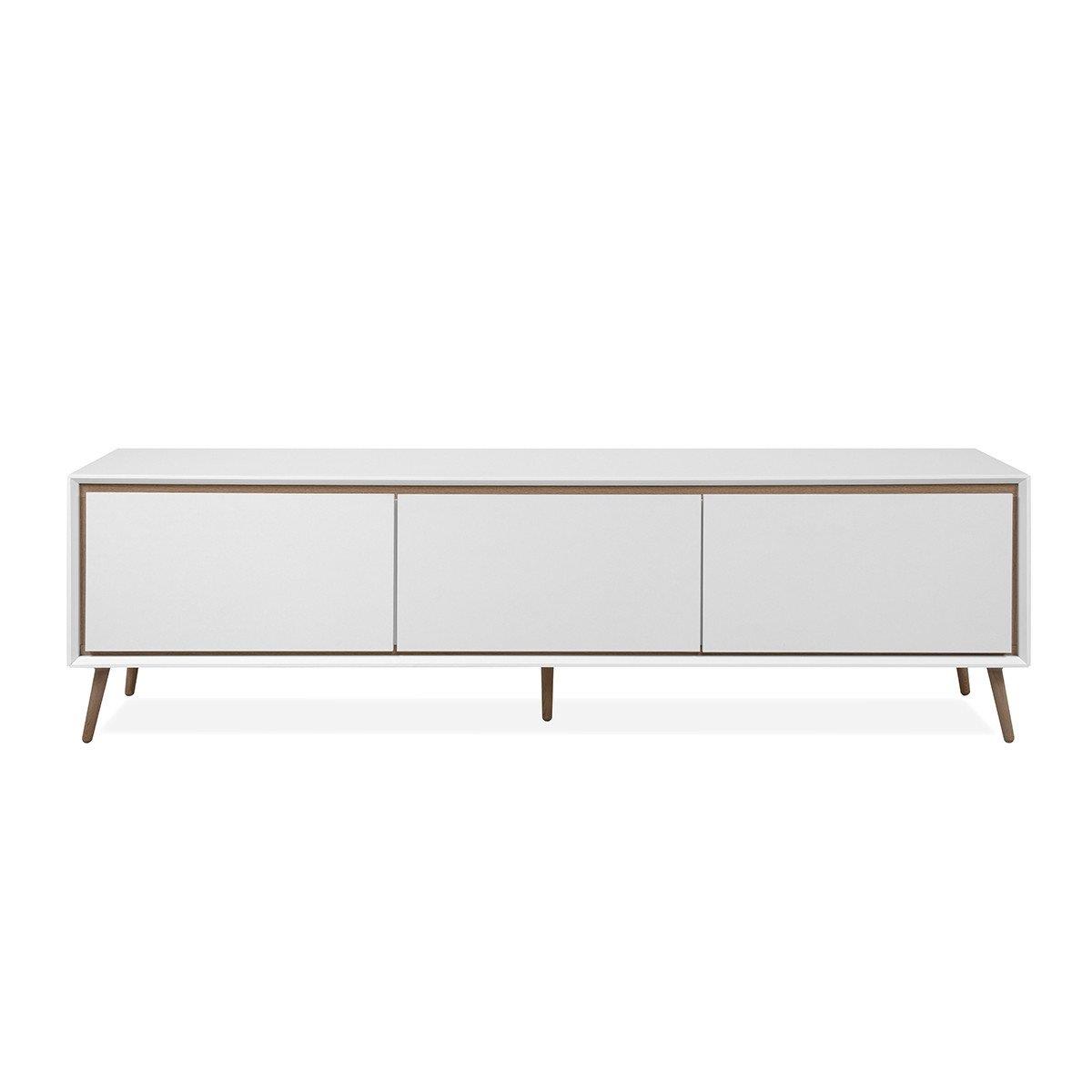 Calicosy - TV-Meubel ARONA- 175 cm - Zwart - Wit