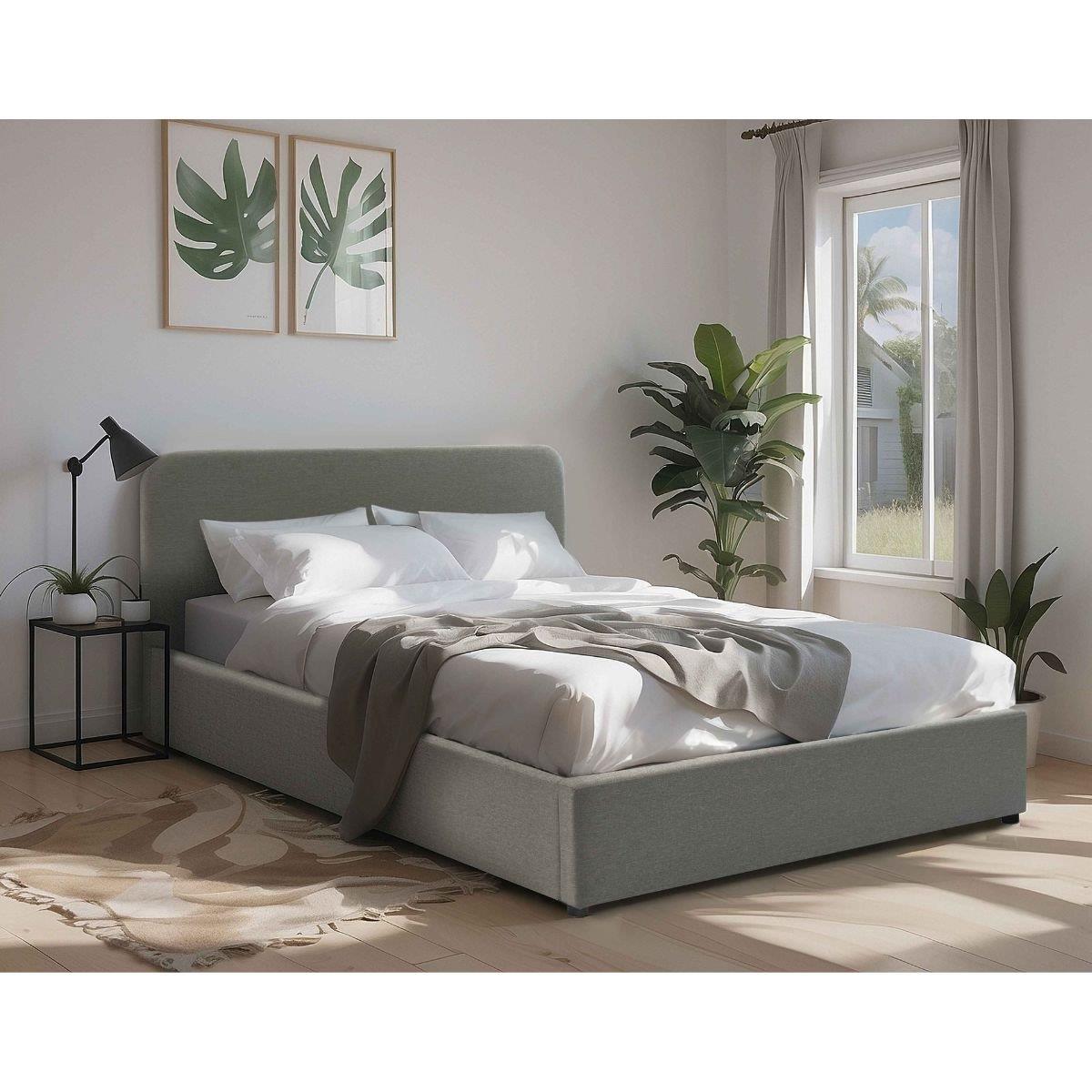 Calicosy - Bed met opbergruimte Livy - 205 cm - Grijs