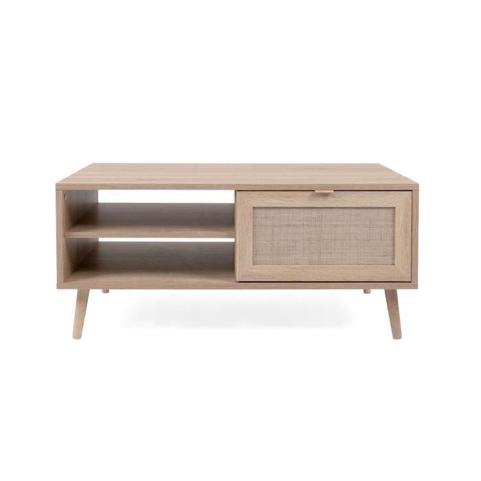 Cstore Salontafel 1 klep 1 nis - L 100 x D 46 x H 60 cm - BALI