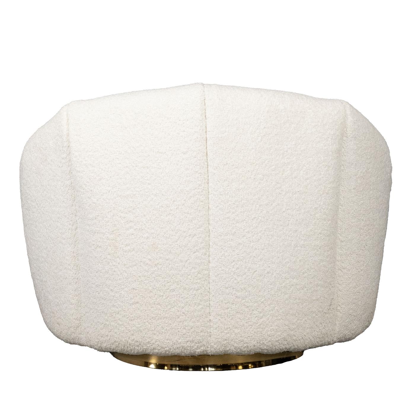 Giga Meubel - Fauteuil Bouclé Wit - Zithoogte 42cm - Stoel Florine