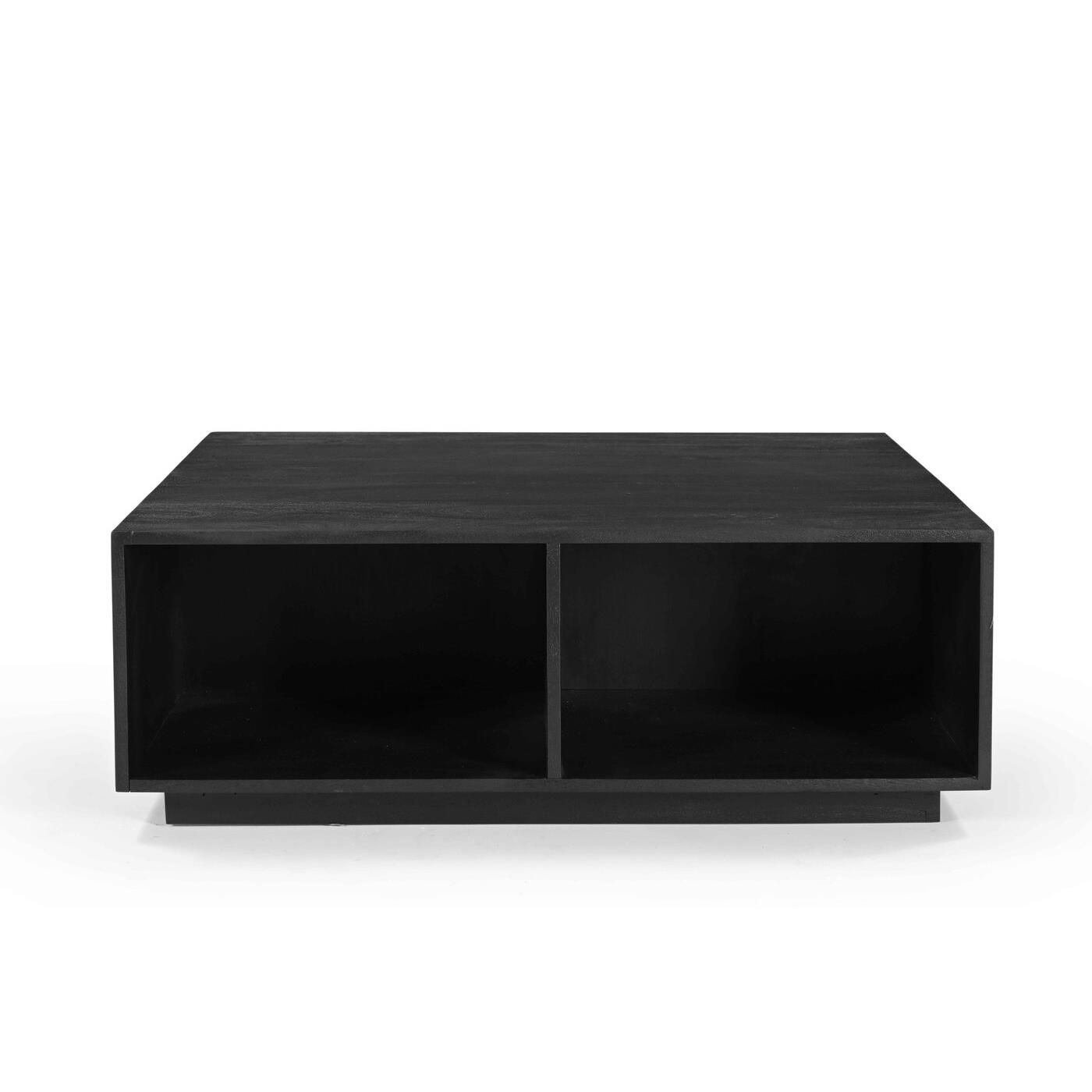 Giga Meubel - Salontafel Vierkant Zwart - Mangohout - 100cm