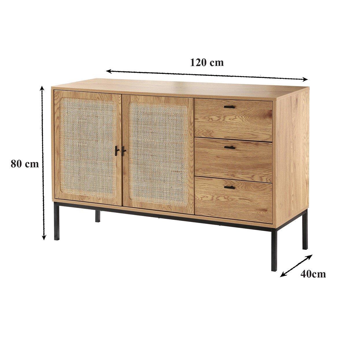 Calicosy - Dressoir Jaya - 2 deurs - 120 cm