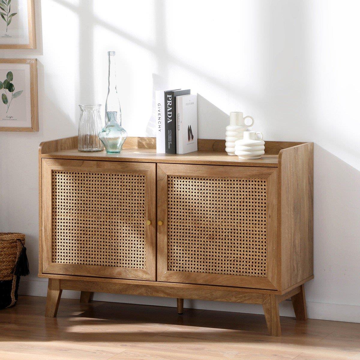 Calicosy - Dressoir met rotanfronten Palmo - 110 cm