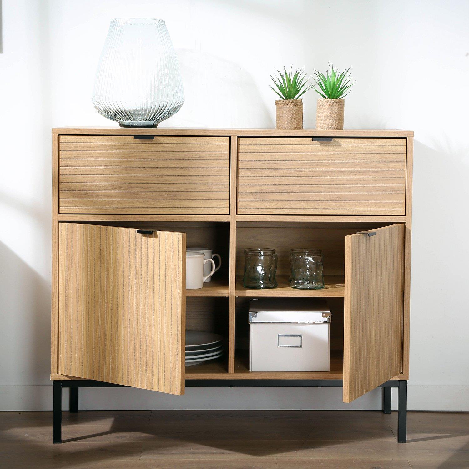 Calicosy - Opberkast Tara - 90 cm - houten effect