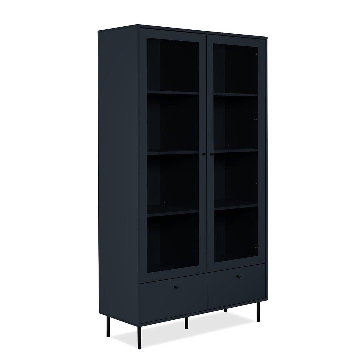 Calicosy - Vitrinekast Bogota - 100 cm - Marineblauw