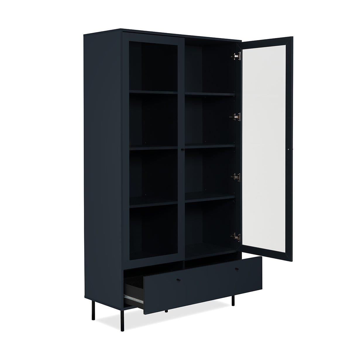 Calicosy - Vitrinekast Bogota - 100 cm - Marineblauw