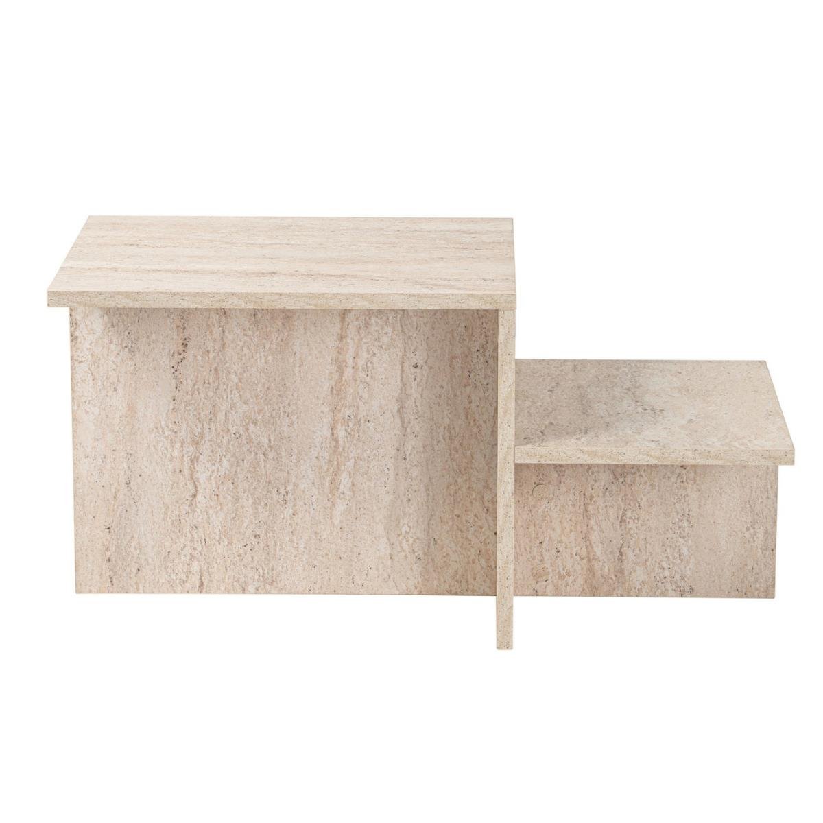 Calicosy - Salontafel Harmony - 90 cm - Travertijneffect