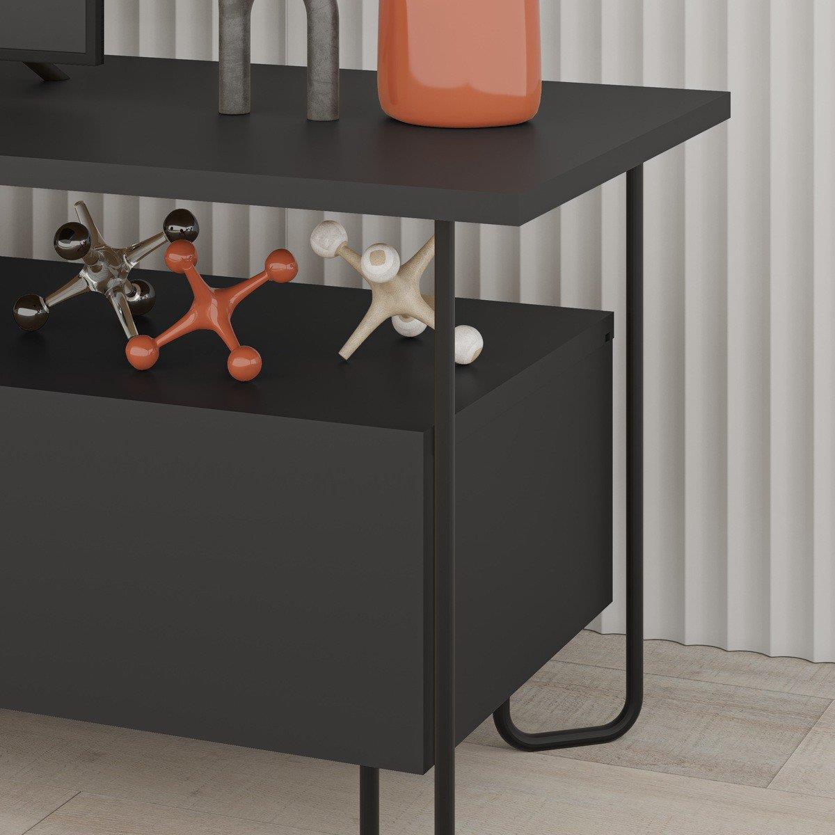 Calicosy - TV-Meubel DILLY- 150 cm - Zwart