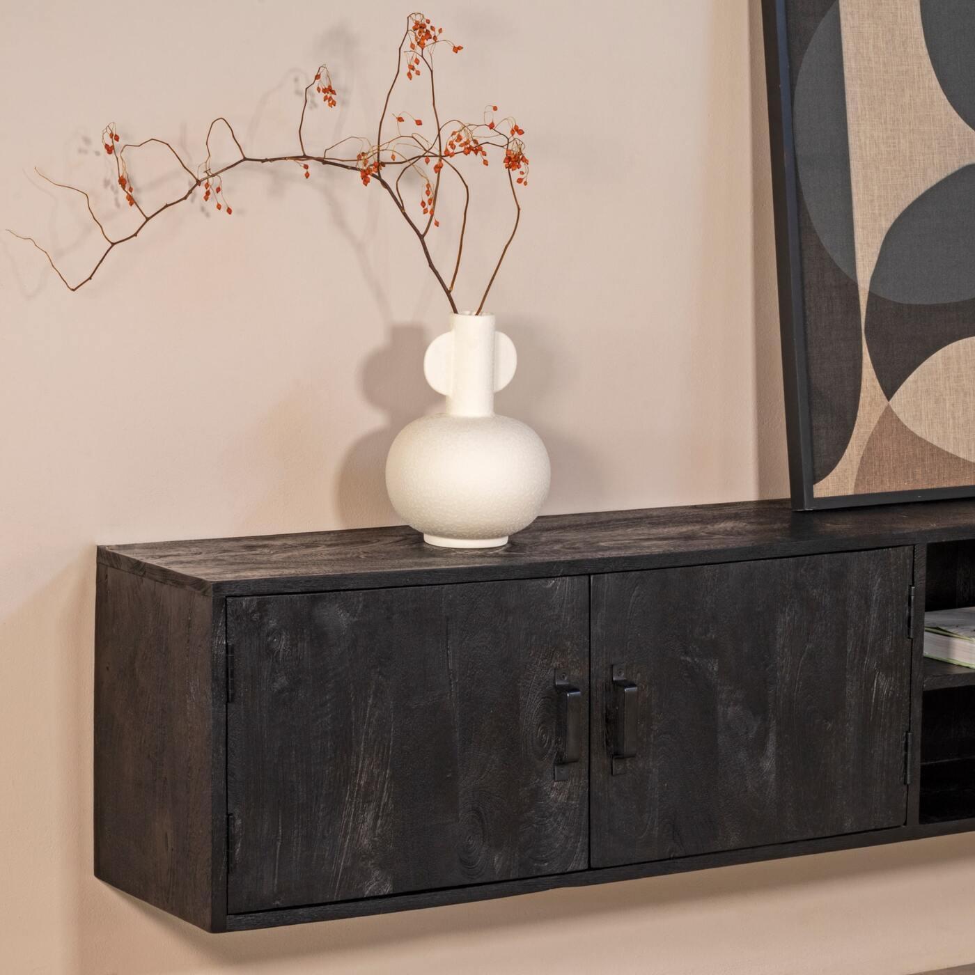 Giga Meubel - Tv-meubel Zwevend - Zwart - 160cm - Tv-meubel Zen