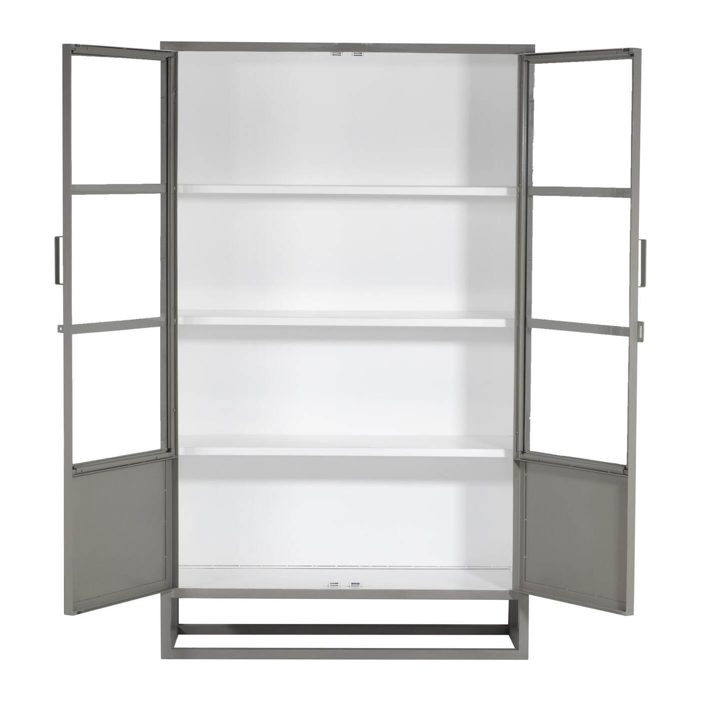 Giga Meubel - Wandkast Stone|Wit - Metaal - 120x40x200cm