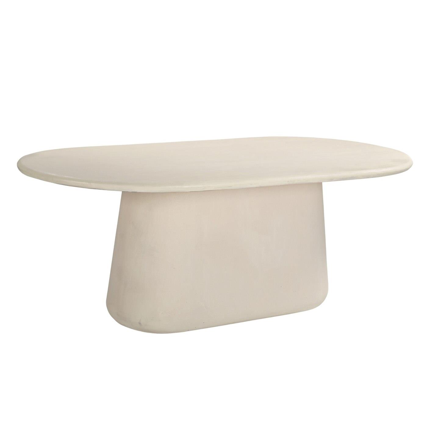 Giga Meubel - Eettafel Ovaal - Betonlook - 240cm - Tafel Romy