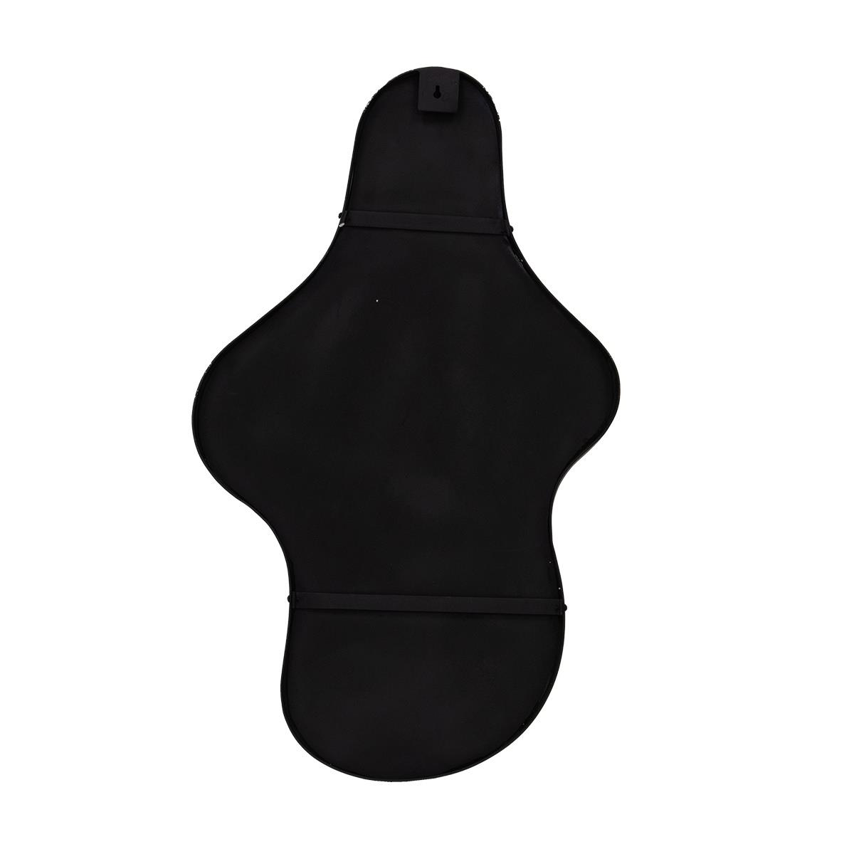 Giga Meubel - Spiegel Organisch - Zwart Metaal - 54x5x90cm - Dory