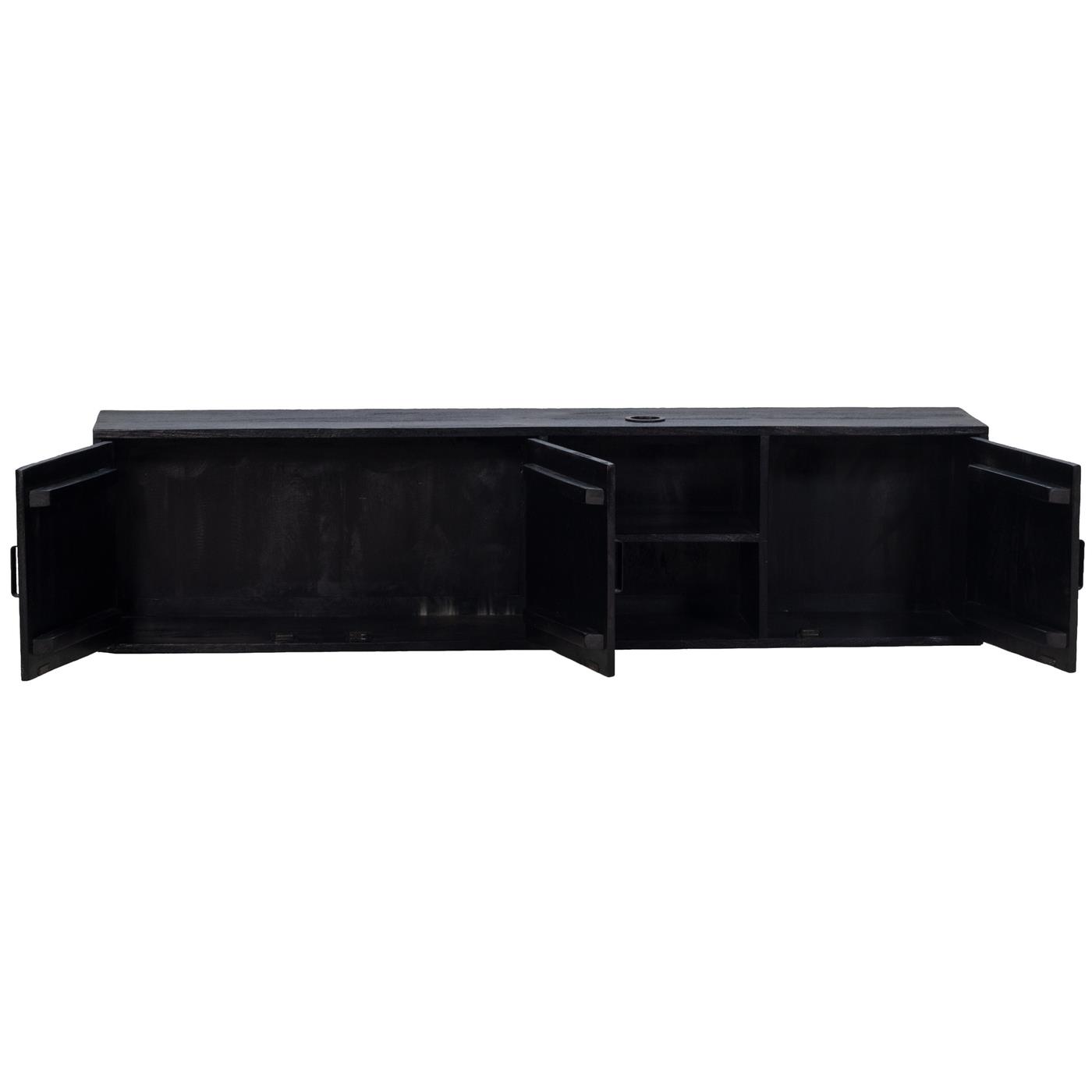 Giga Meubel - Tv-meubel Zwevend - Zwart - 160cm - Tv-meubel Zen