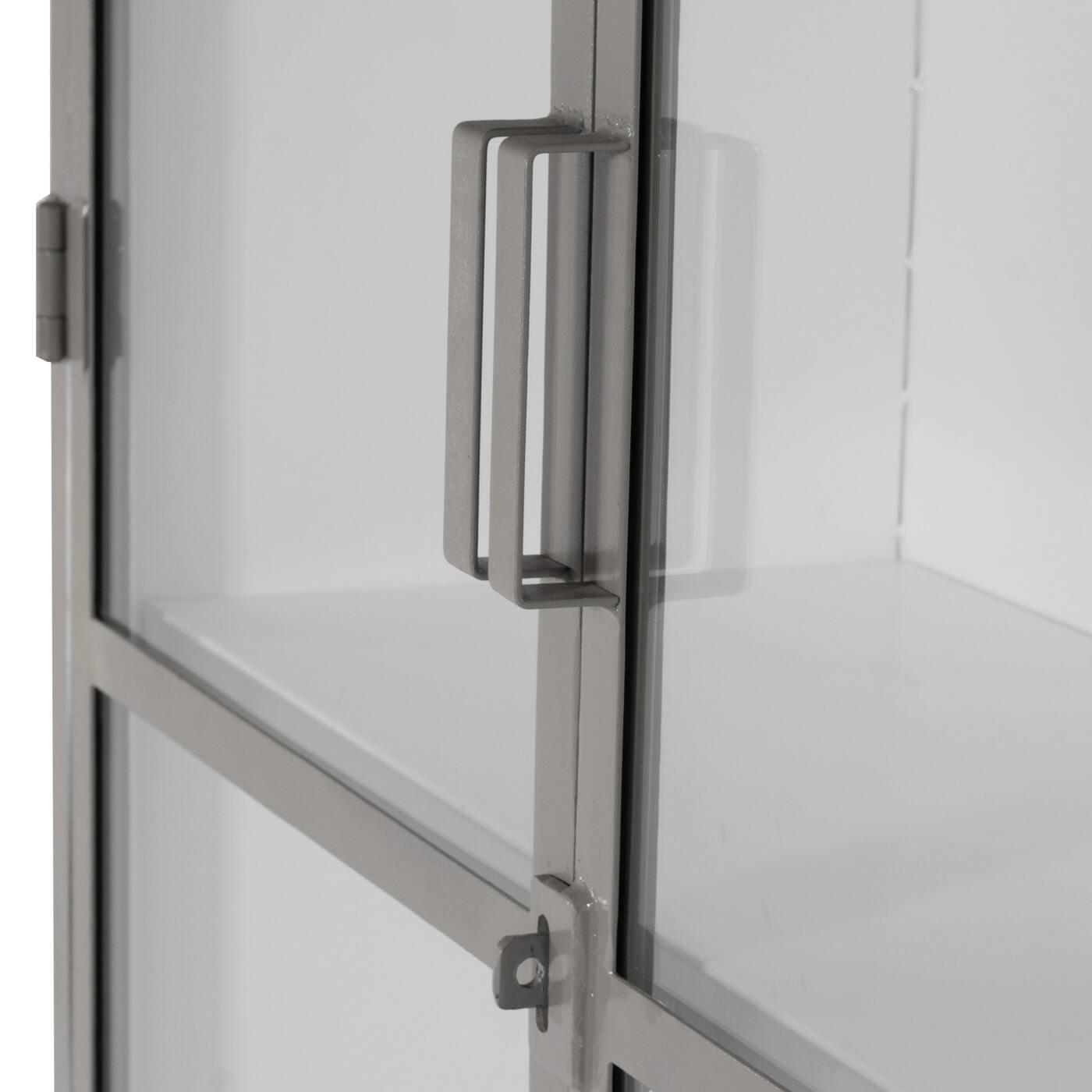 Giga Meubel - Wandkast Stone|Wit - Metaal - 120x40x200cm