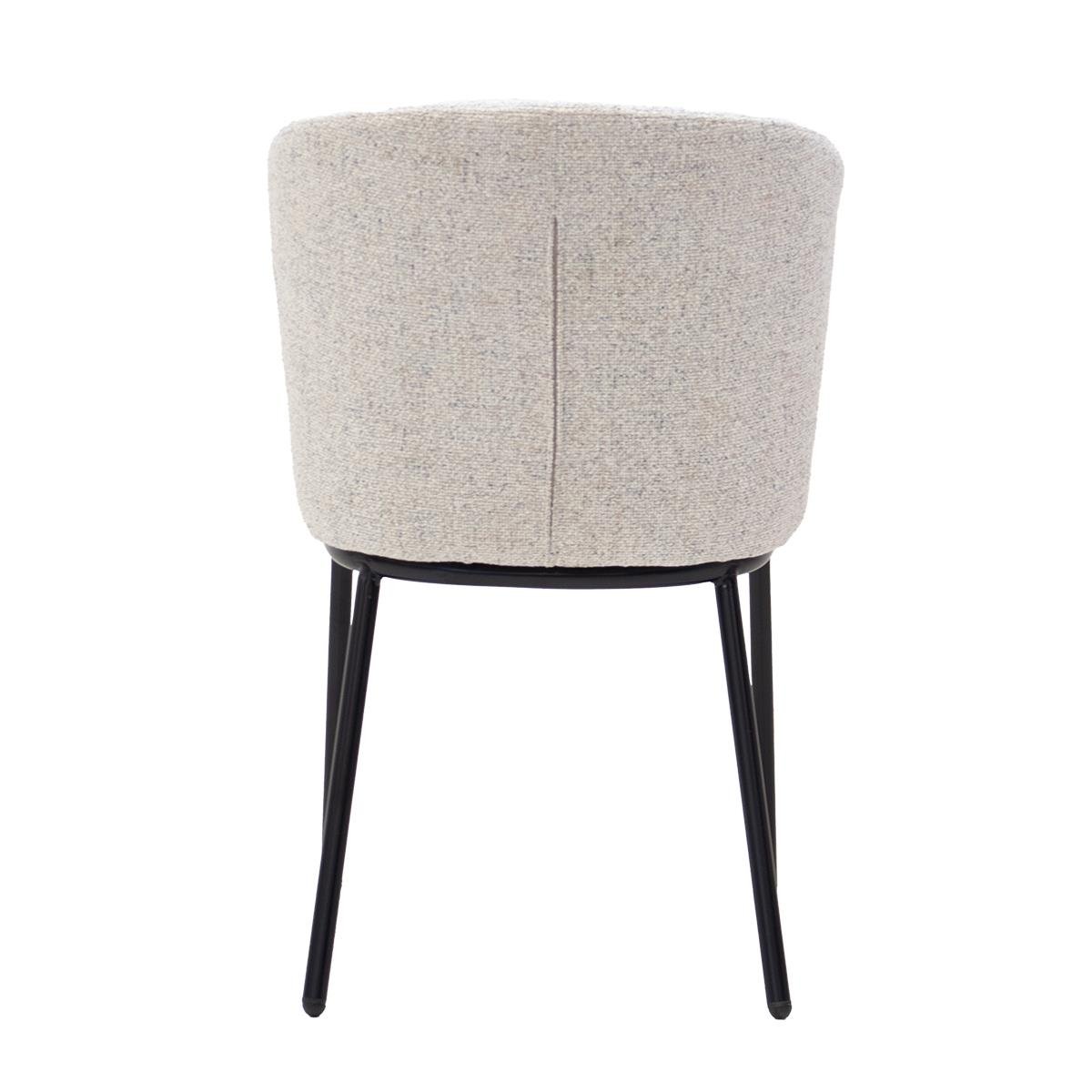 Giga Meubel - Eetkamerstoel Stof Beige - Frits - Set van 2
