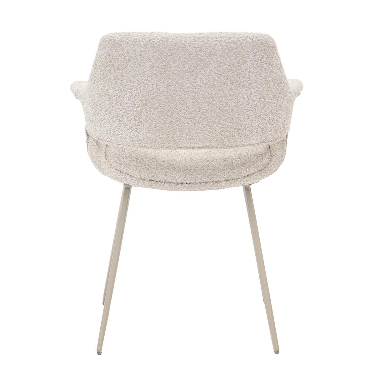 Giga Meubel - Eetkamerstoel Stof Beige - Jess - Set van 2