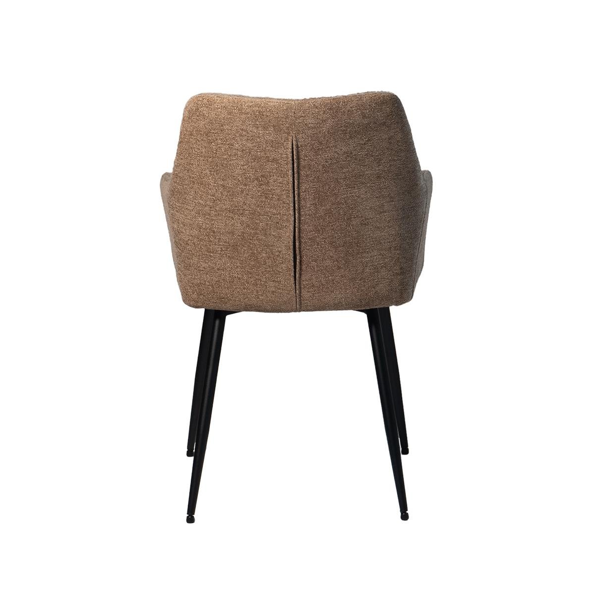 Giga Meubel - Eetkamerstoel Taupe Stof - Annabel  - Set van 2