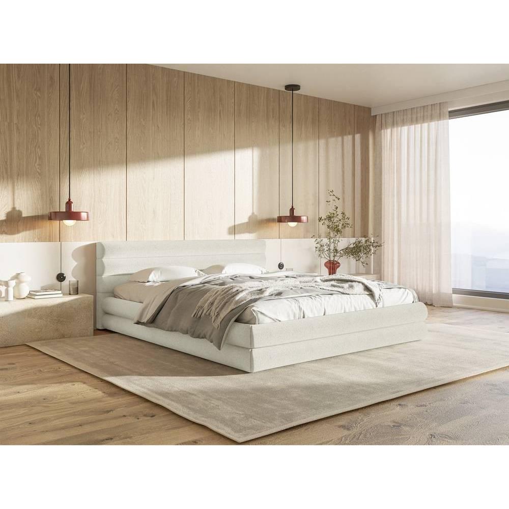 NADUVI Collection Gestoffeerd bed Alvaro chenille 140 x 200 met
