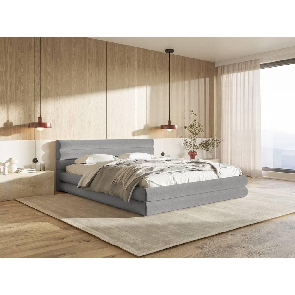 NADUVI Collection Gestoffeerd bed Alvaro chenille 140 x 200 met