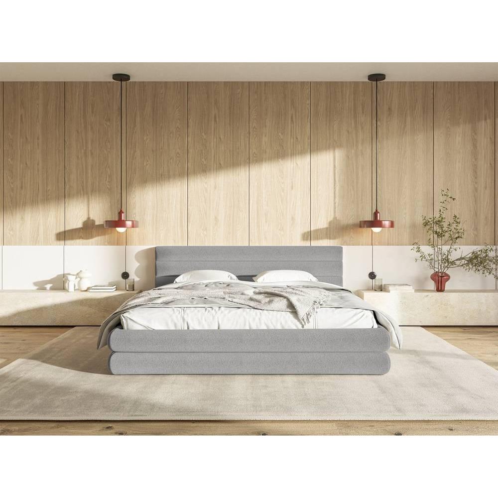 NADUVI Collection Gestoffeerd bed Alvaro chenille 140 x 200 met