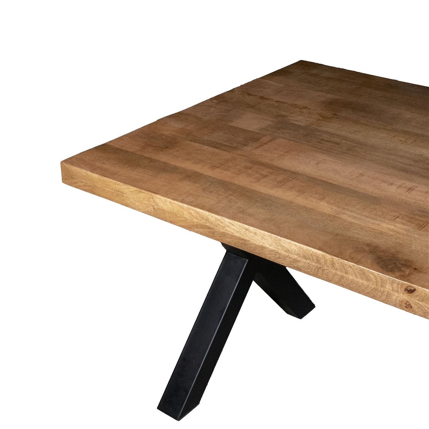 Giga Meubel - Eettafel Naturel - Mangohout - 240cm - Eettafel Duncan