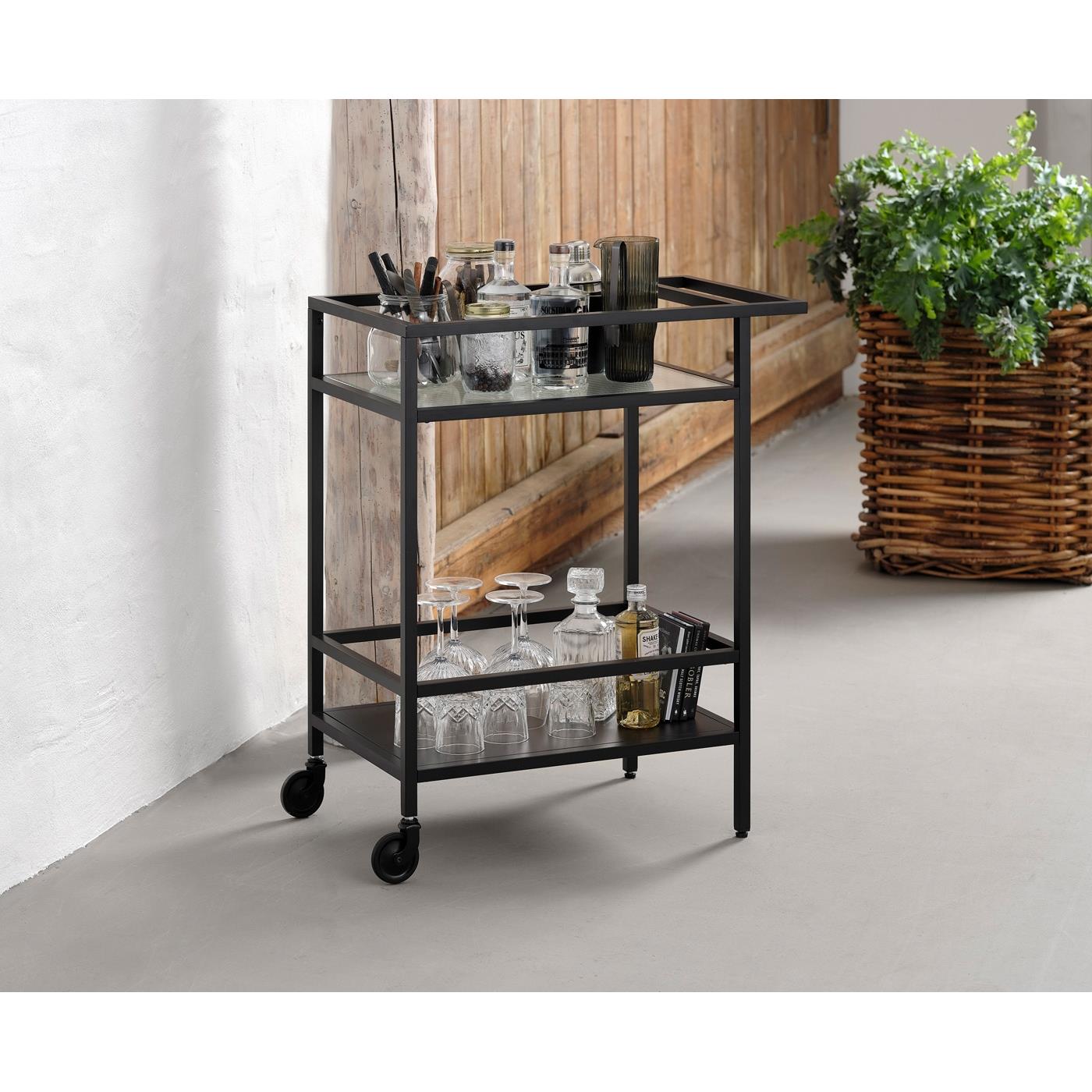Giga Living - Trolley Bronco Zwart Metaal