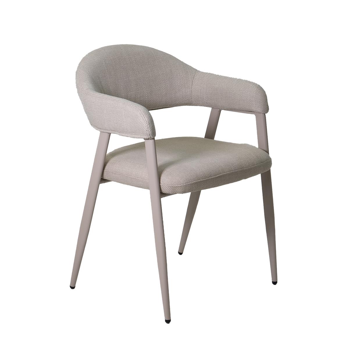Giga Meubel - Eetkamerstoel Beige Stof - Linde - Set van 2