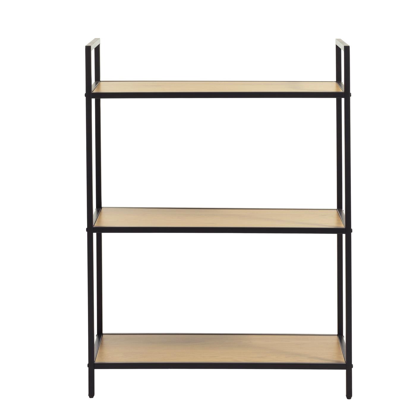 Hygge Interiors Altino H88 Boekenkast Eiken | Zwart