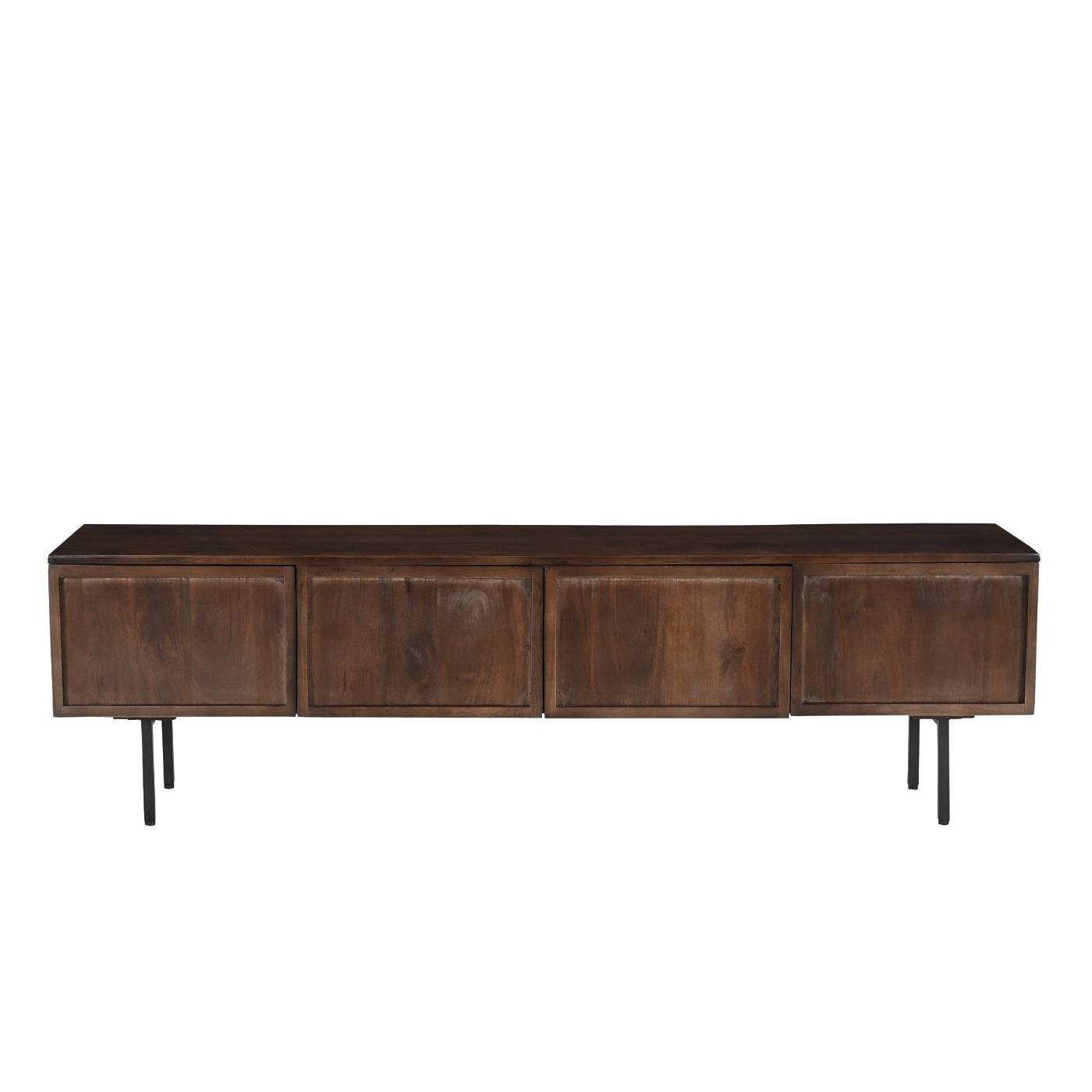 Livingfurn - Tv-Meubel Bruin Mangohout - 180x40x50cm - Elan