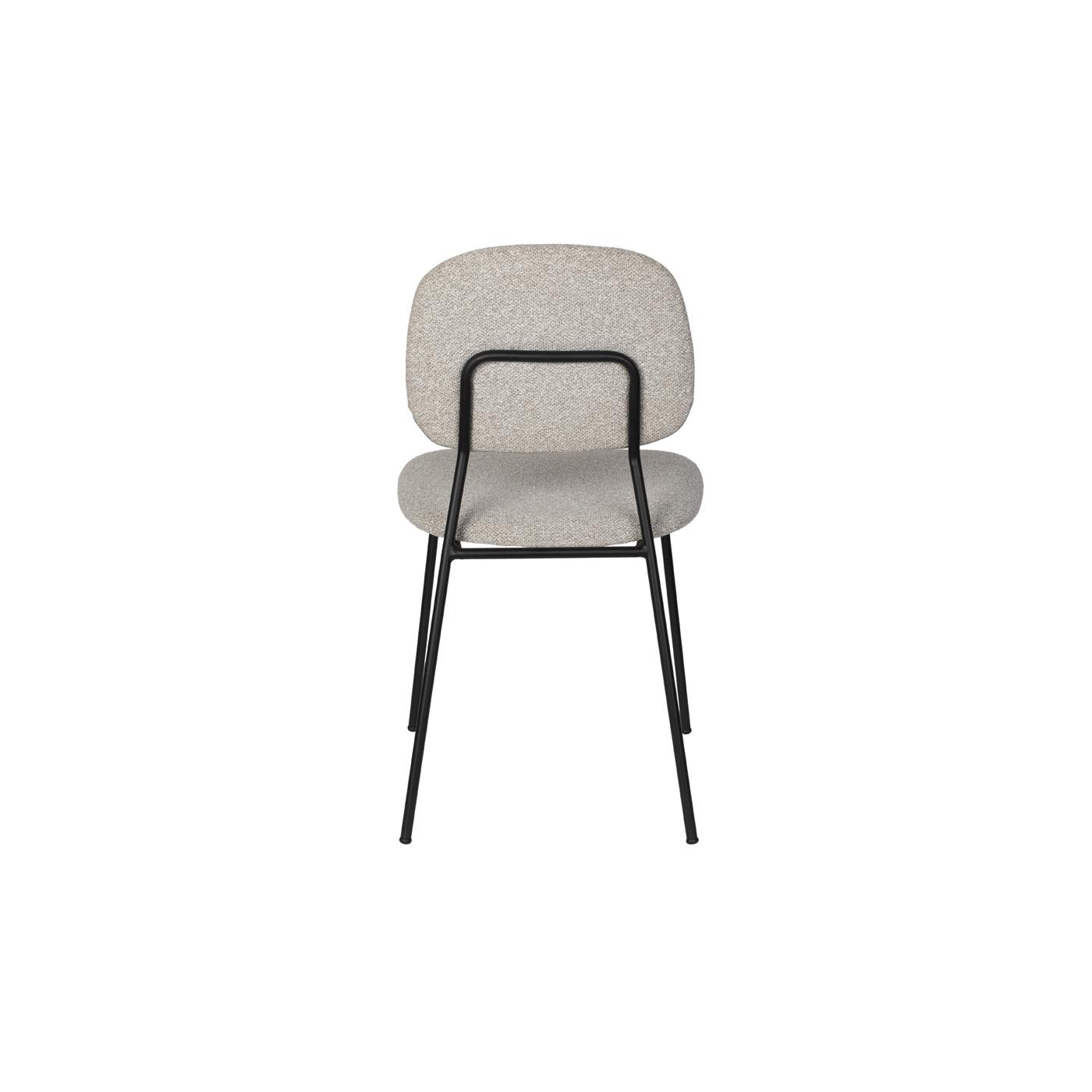 Giga Meubel - Eetkamerstoel Beige Stof - Roos - Set van 2