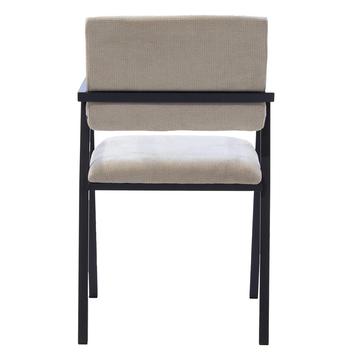 Giga Meubel - Eetkamerstoel Taupe Stof - Linn - Set van 2