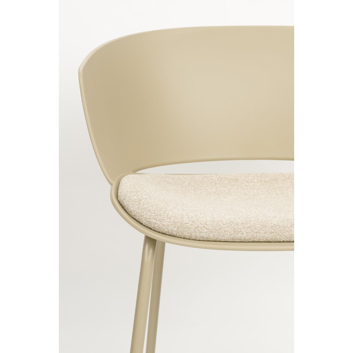 Giga Meubel - Eetkamerstoel Beige - Jessica - Set van 4