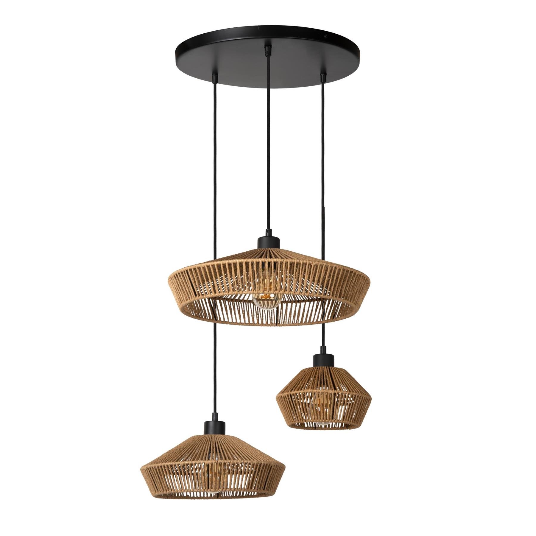 Lucide YUNKAI Hanglamp - Naturel