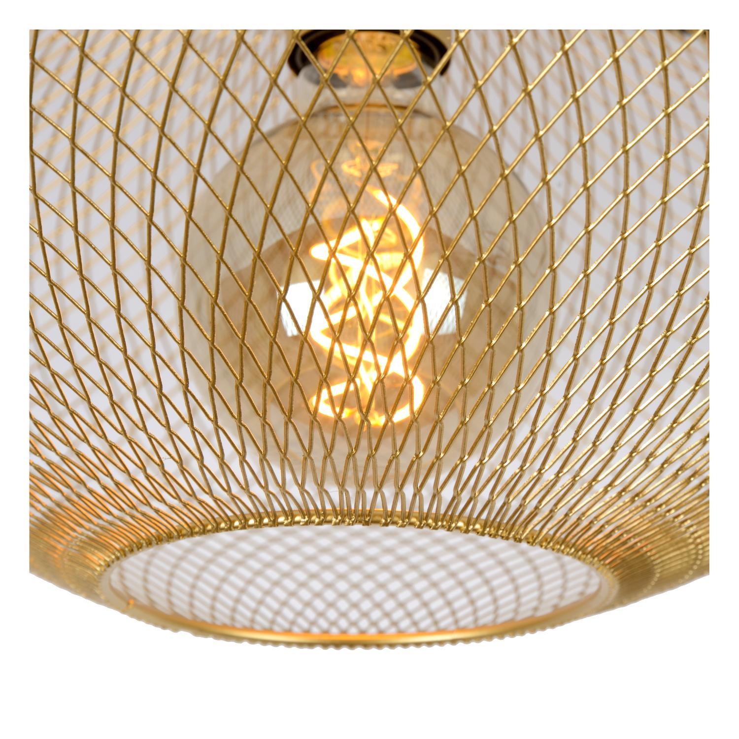 Lucide MESH Plafonnière - Mat Goud | Messing