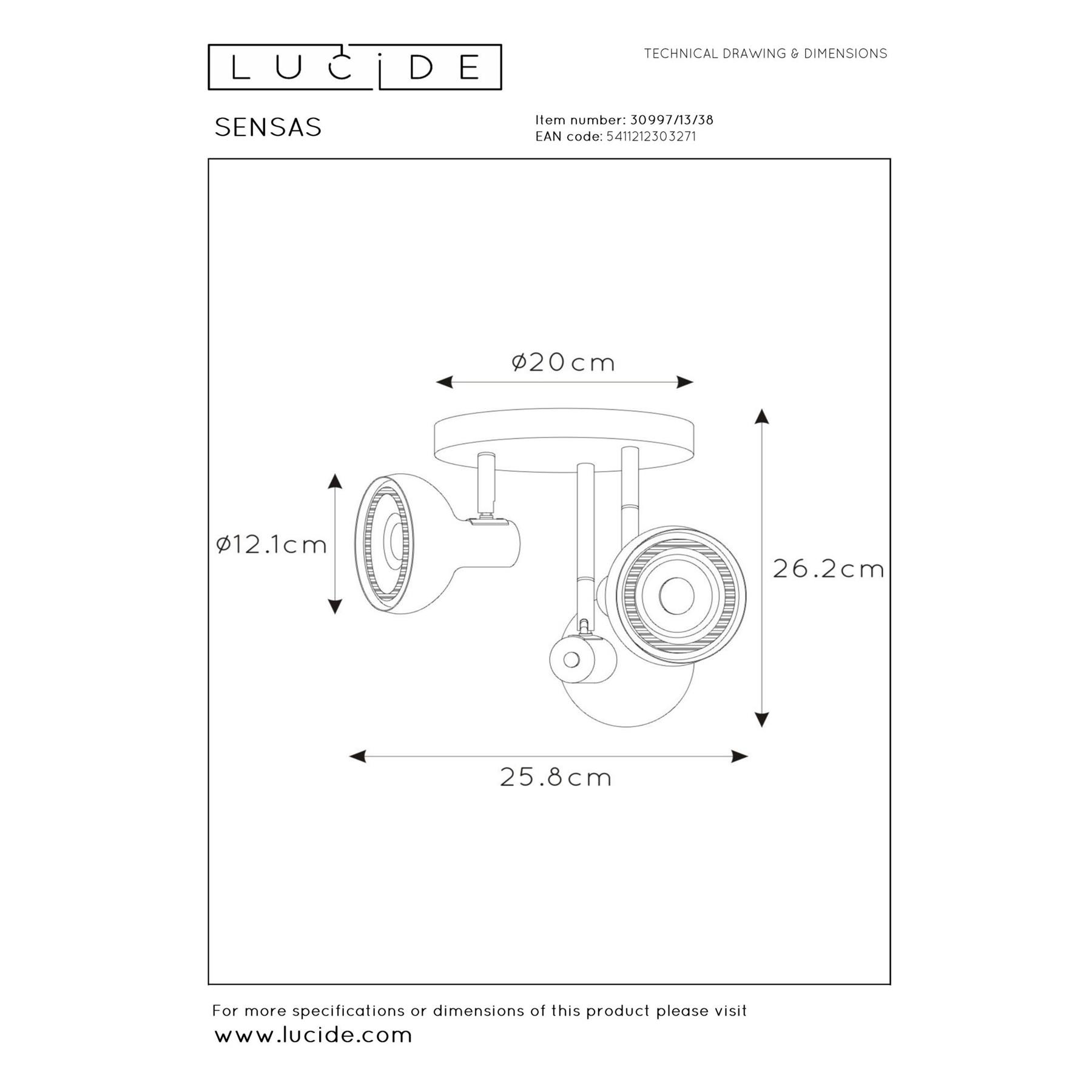 Lucide SENSAS Plafondspot - Beige