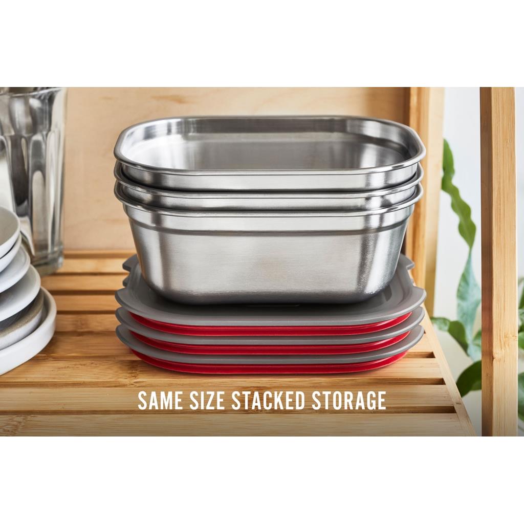 Black+Blum RVS Vershoudbakjes Set - Medium